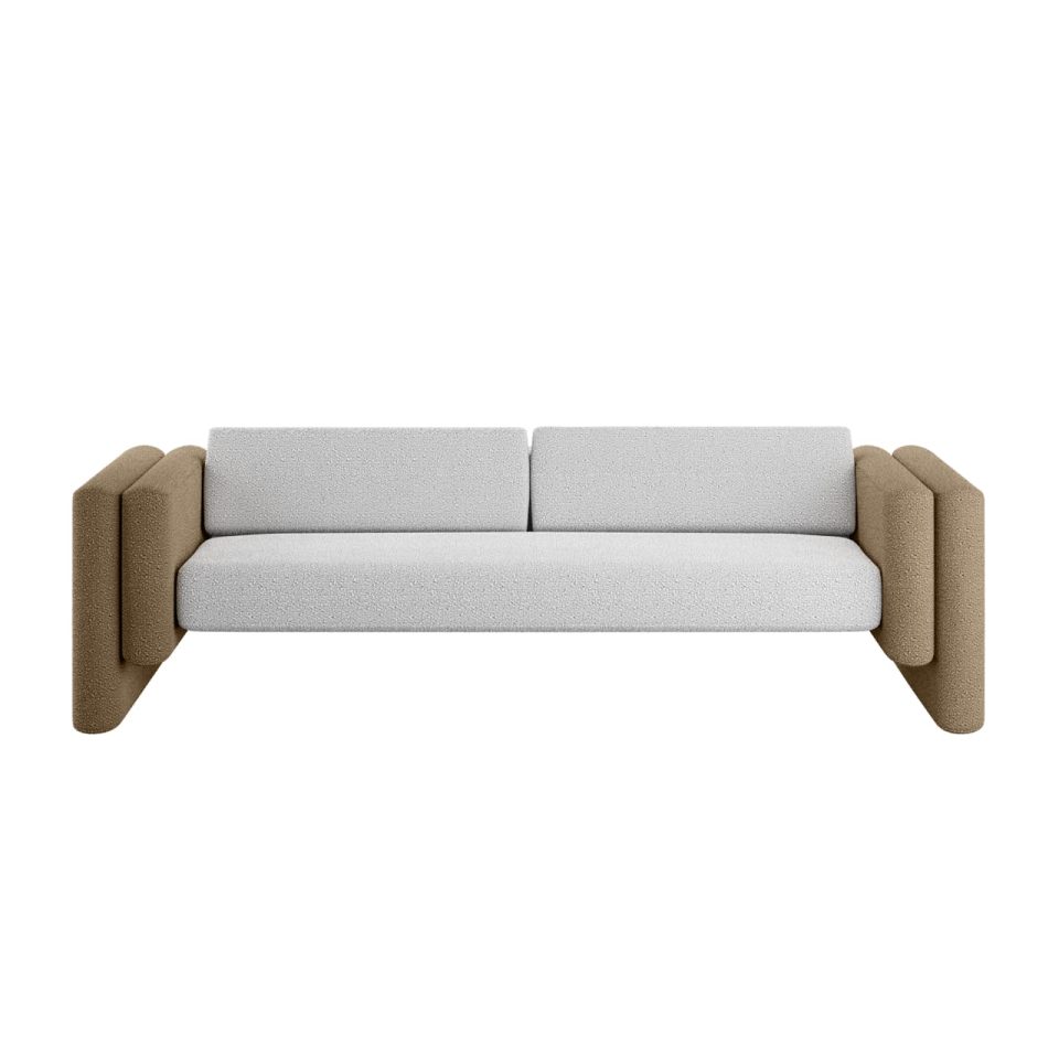 Lisola Sofa White Khaki